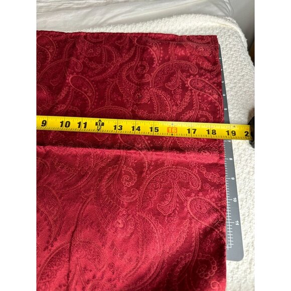 Chaps Home Damask Fabric Cloth Napkins Vtg 19”Cotton Blend Red Elegant 4 Ea - Picture 5 of 5